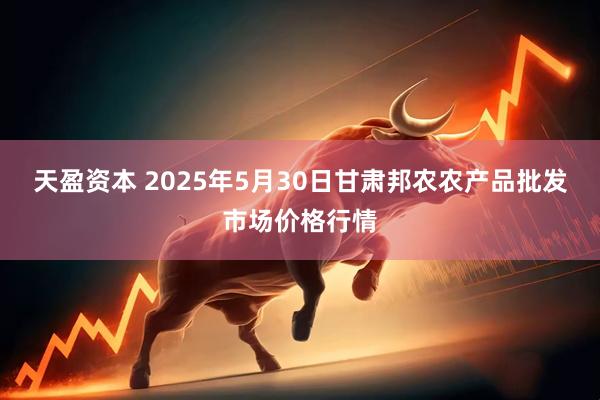天盈资本 2025年5月30日甘肃邦农农产品批发市场价格行情